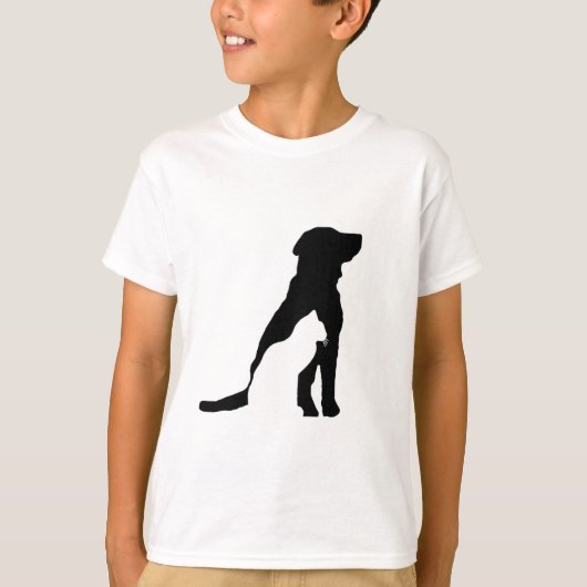 Klassische T - Shirt für Kinder Silhouetten von Hu (Vorderseite)