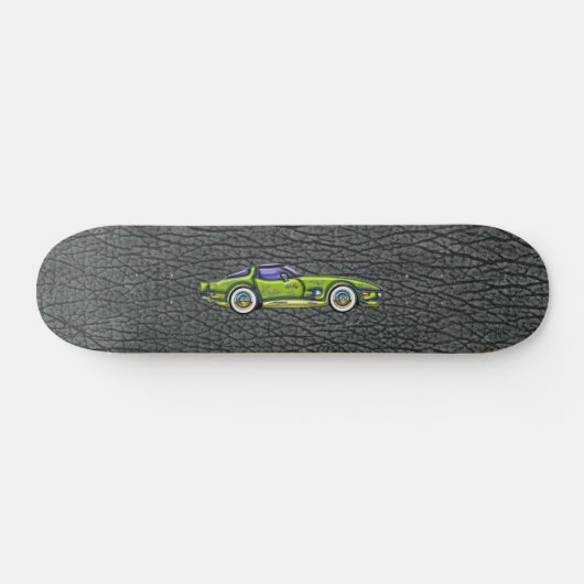 Klassische T Spitzenkorvette u. Skateboard (Horizontal)