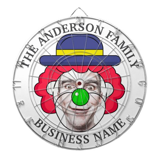 Klassische Tafel mit benutzerdefiniertem Text und Dartscheibe (vorne)