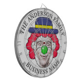 Klassische Tafel mit benutzerdefiniertem Text und Dartscheibe (Vorderseite Links)