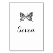 Klassische Tafelnamen/-nummerkarte Tischnummer (Vorderseite)