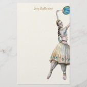 Klassische Tänzerin Personalisiert Stationery Briefpapier (Vorderseite)
