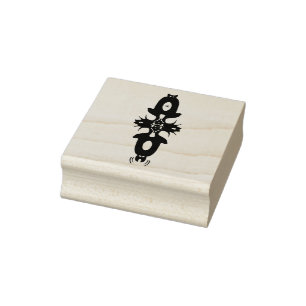 Klassische Tänzerin-Pinguin-Skizze Gummistempel