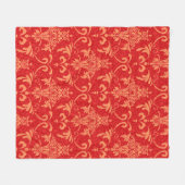 klassische Tapete mit Viktorianischen Ornamenten,  Fleecedecke (Vorderseite (Horizontal))