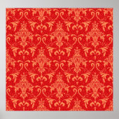 klassische Tapete mit Viktorianischen Ornamenten,  Poster (Vorne)