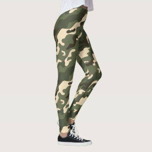Klassische Tarnleggings - Militärdruck, Hoch Leggings