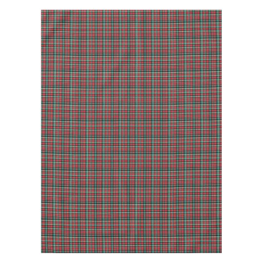 Klassische Tartentafel in Rot und Grün Tischdecke (Vorderseite)