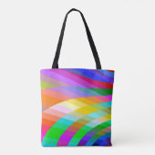 Klassische Tasche mit hellen, feinen, mehrfarbigen (Rückseite)