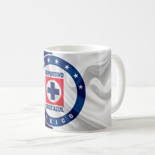 Klassische Tasse, 11 oz Cruz Azul - Cruz azulísimo Kaffeetasse (VorderseiteRechts)