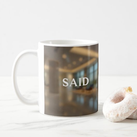 Klassische Tasse, 11 oz Kaffeetasse (Mit Donut)