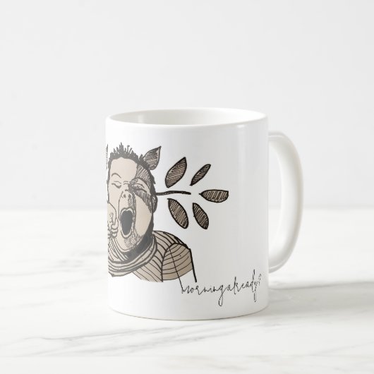 Klassische Tasse, 11 oz, Vormittag schon? Kaffeetasse (VorderseiteRechts)