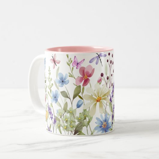 Klassische Tasse, 11 oz Wild-Themed Tasse Wrap Des (Vorderseite Links)