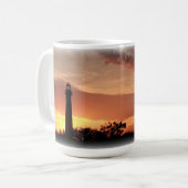 Klassische Tasse, 15oz. Cape May Leuchtturm, N.J Kaffeetasse (Vorderseite Links)