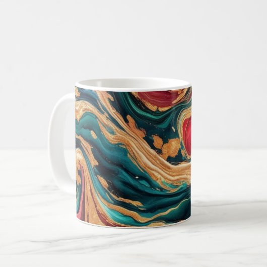 Klassische Tasse aus Marmor (Vorderseite Links)