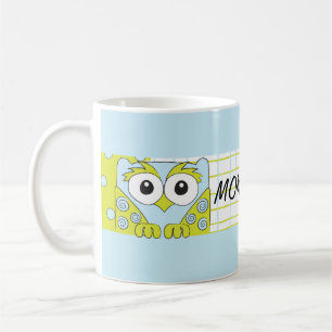 Klassische Tasse "Blue Owl Mommy's Sippy Cup"