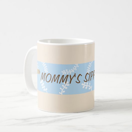 Klassische Tasse "Blue Turtle Mommy's Sippy Cup" (Vorderseite Links)