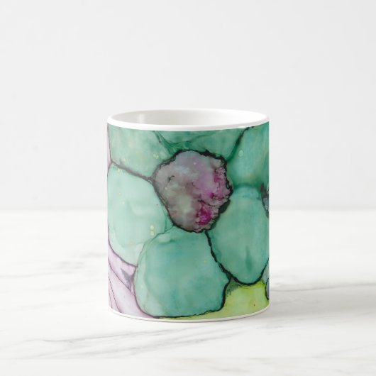 Klassische Tasse "Blume Tinte 2" (Mittel)
