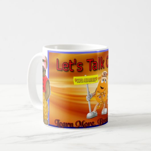 Klassische Tasse-COPD Kaffeetasse (Vorderseite Links)