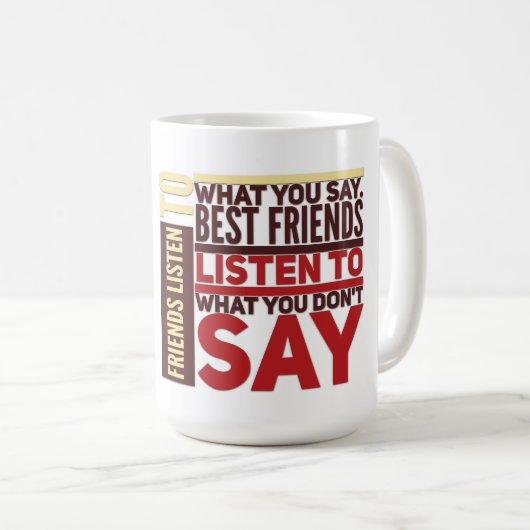 Klassische Tasse der besten Freunde (VorderseiteRechts)