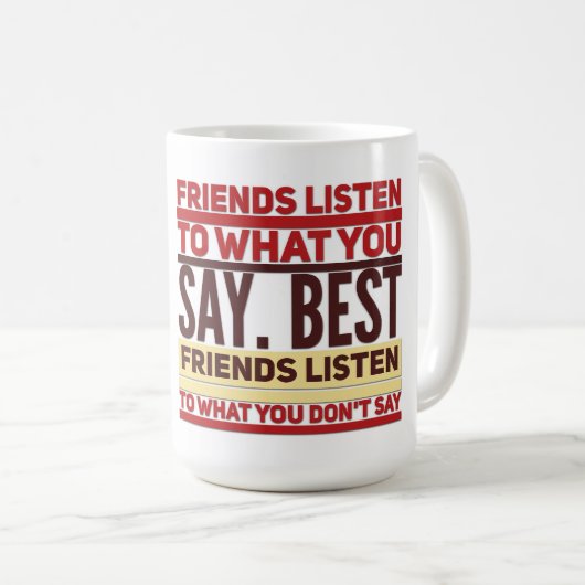 Klassische Tasse der besten Freunde (VorderseiteRechts)