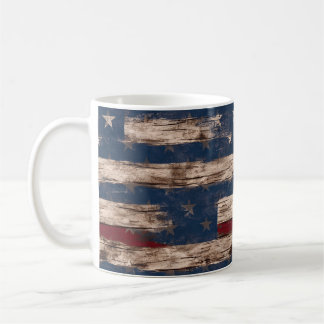Klassische Tasse der rustikalen amerikanischen Fla