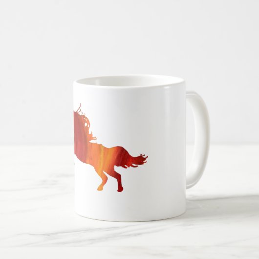 Klassische Tasse des Flammenpferdes (VorderseiteRechts)