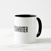 Klassische Tasse des Weckers 11oz des Screenwriter (VorderseiteRechts)