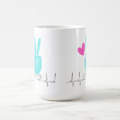 Klassische Tasse für Friedensliebhaber (Mittel)