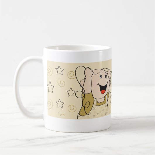 Klassische Tasse "Goldene Sterne Mommy's Sippy Cup (Links)