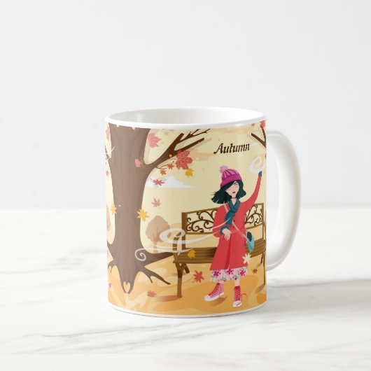 Klassische Tasse - Herbst (VorderseiteRechts)
