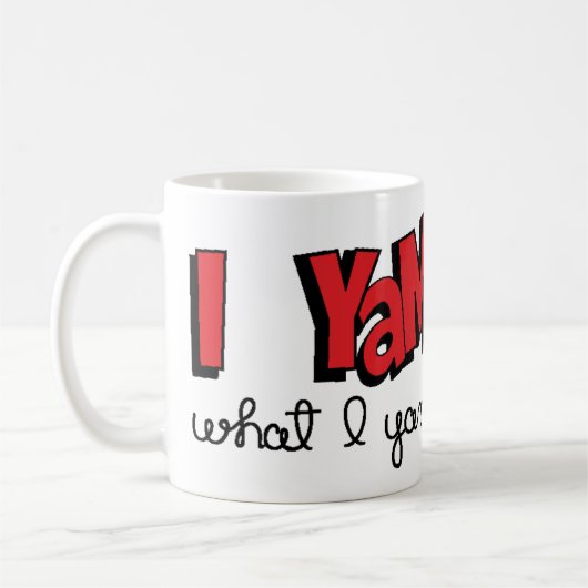 Klassische Tasse "I Yam What I Yam" (Links)