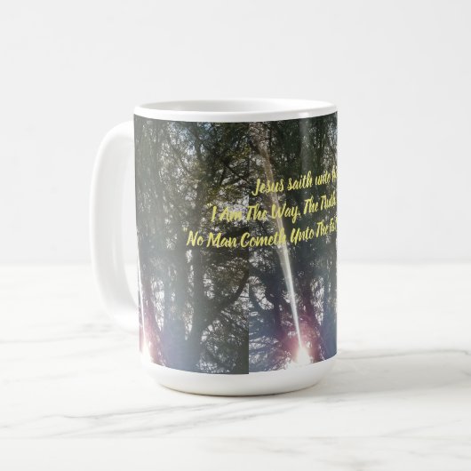 Klassische Tasse "Ich bin der Weg" (Vorderseite Links)