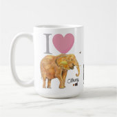 Klassische Tasse. Ich Liebe Nosey. Kaffeetasse (Links)