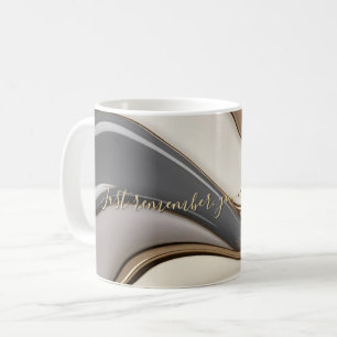 Klassische Tasse im stilvollen abstrakten Design