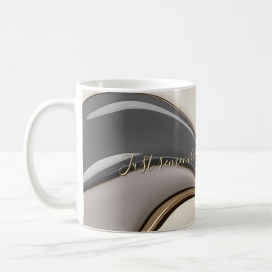 Klassische Tasse im stilvollen abstrakten Design (Links)