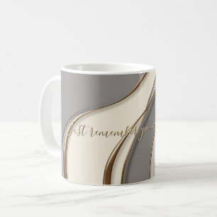 Klassische Tasse in abstrakter Grafik