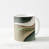 Klassische Tasse in abstrakter Grafik (VorderseiteRechts)