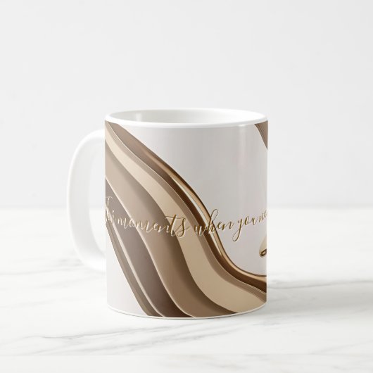 Klassische Tasse in abstrakter Grafik (Vorderseite Links)