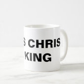 Klassische Tasse "Jesus Christus ist König" (VorderseiteRechts)