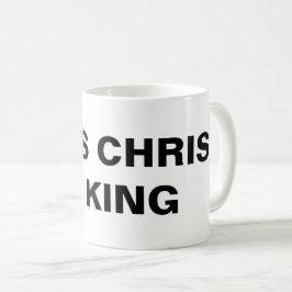 Klassische Tasse "Jesus Christus ist König"