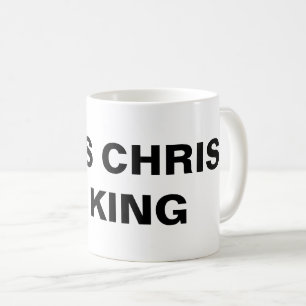 Klassische Tasse "Jesus Christus ist König"