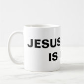 Klassische Tasse "Jesus Christus ist König" (Links)