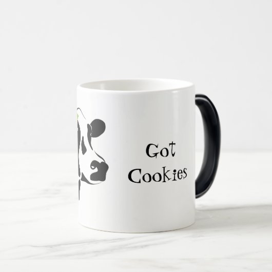 Klassische Tasse-Kuh,Got Cookies Kaffeekochse Tass Verwandlungstasse (VorderseiteRechts)