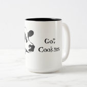 Klassische Tasse-Kuh,Got Cookies Kaffeekochse Tass Zweifarbige Tasse (VorderseiteRechts)