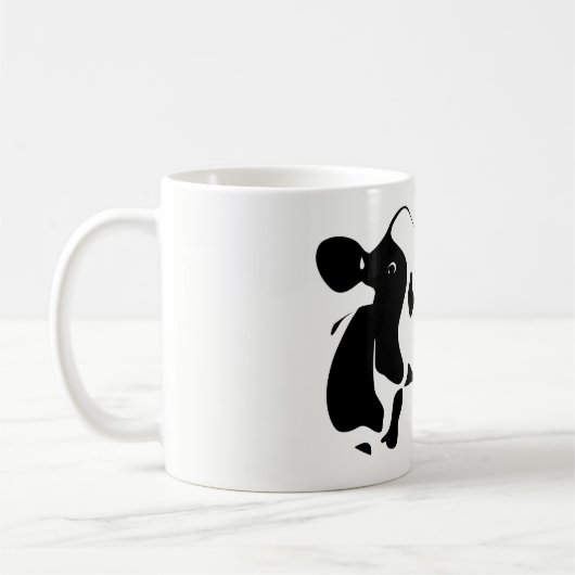 Klassische Tasse-Kuh,Got Cookies Kaffeetasse (Links)