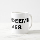 Klassische Tasse "Mein Erlöser lebt" (VorderseiteRechts)
