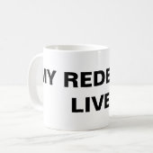 Klassische Tasse "Mein Erlöser lebt" (Vorderseite Links)