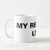 Klassische Tasse "Mein Erlöser lebt" (Links)