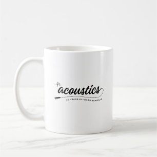 Klassische Tasse mit Acoustics-Skript-Schriftart