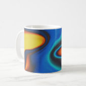 Klassische Tasse mit flüssigem und lebendigem Farb (Vorderseite Links)
